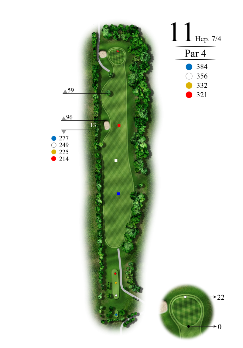 11e trou au Golf Rivière Rouge