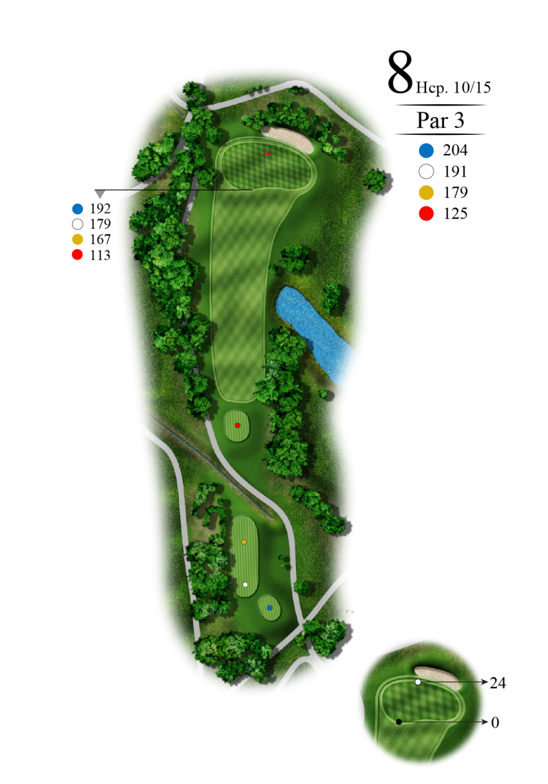 8e trou au Golf Rivière Rouge